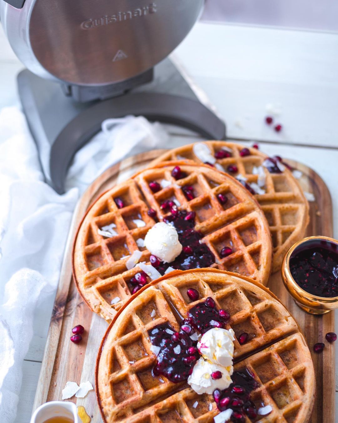 Vegan + Gluten-free Oaty Belgium Waffles