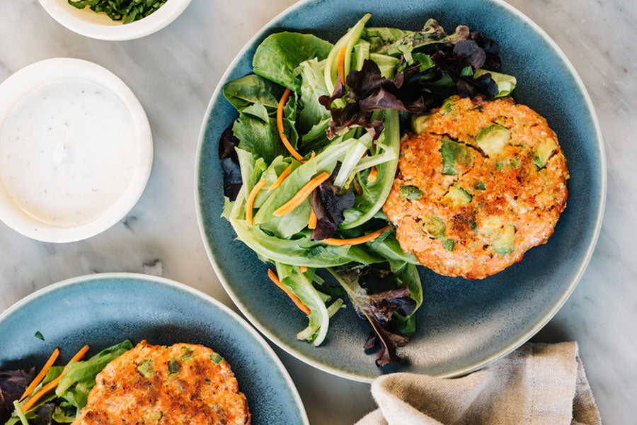 SALMON & AVOCADO BURGER