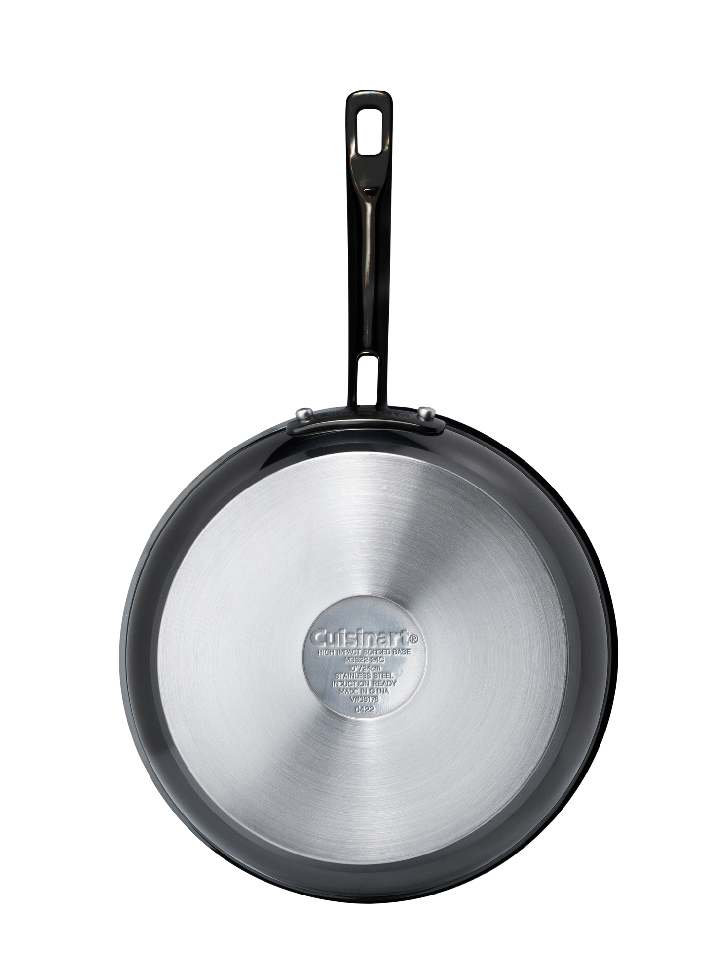 MSS22-24C - 10" BLACK MICA SHINE STAINLESS STEEL SKILLET