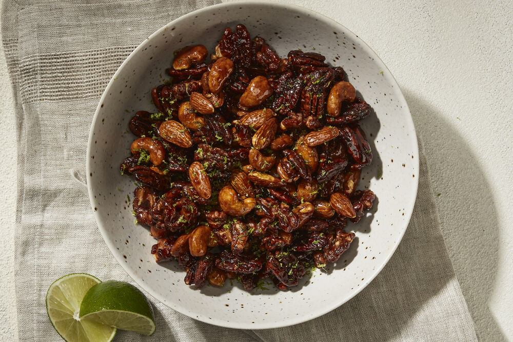 TAMARID-LIME SPICED NUTS