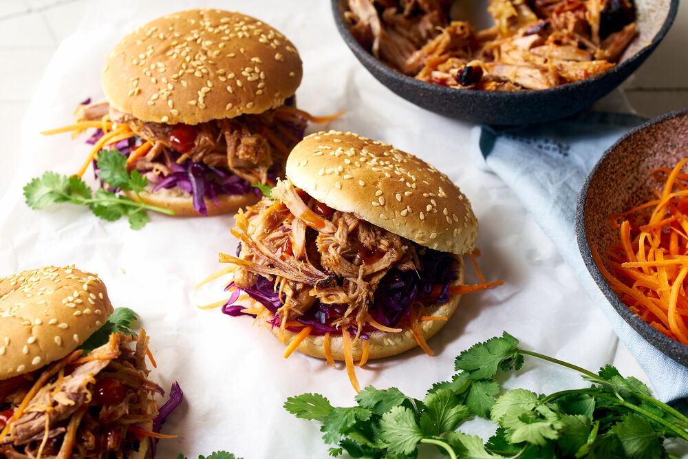 ASIAN PULLED PORK SANDWICHES