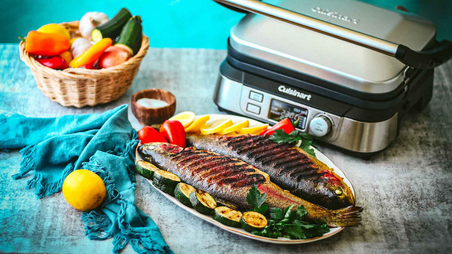 WHOLE GRILLED STUFFED RAINBOW TROUT