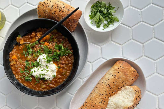 SPICED LENTIL & VEGETABLE SOUP