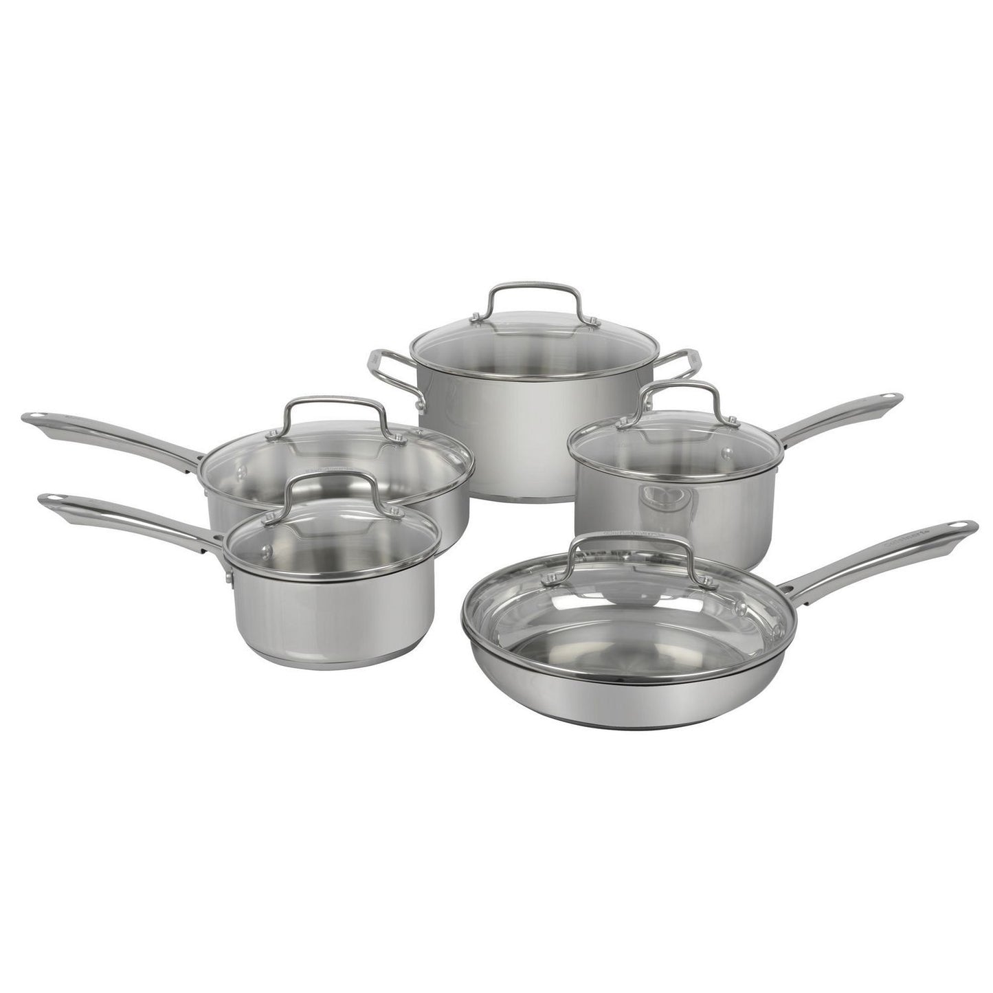 7HG-10EC -10PIECE STAINLESS STEEL COOKWARE SET