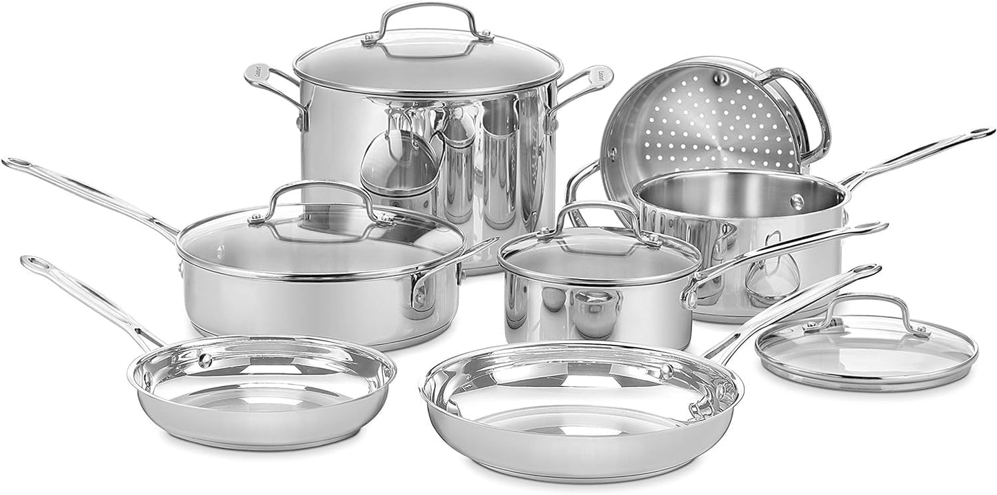 77-11GPH -11PIECE CHEF'S CLASSIC STAINLESS COOKWARE SET