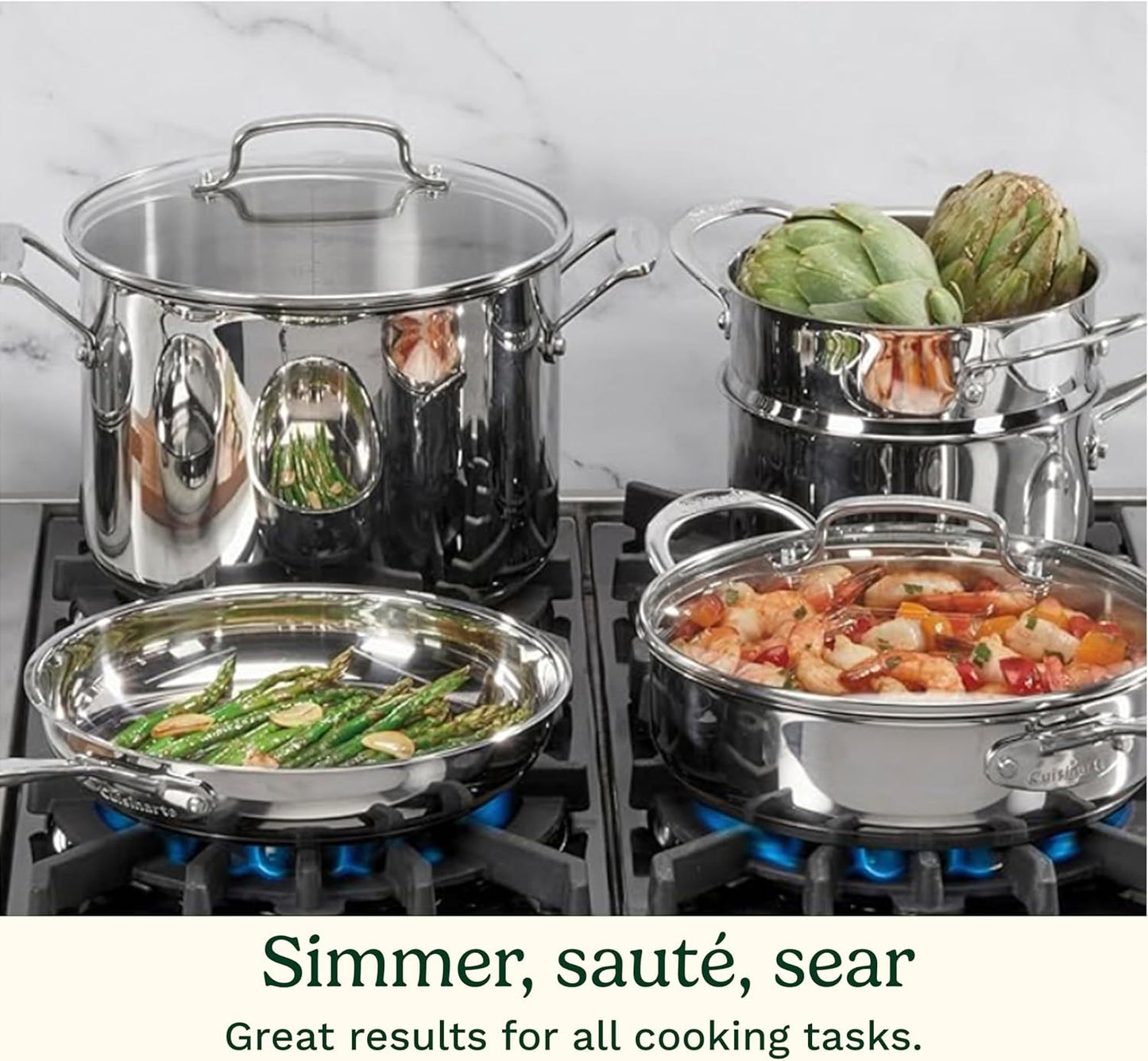 77-11GPH -11PIECE CHEF'S CLASSIC STAINLESS COOKWARE SET