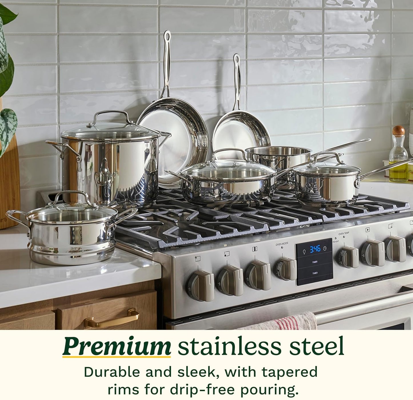 77-11GPH -11PIECE CHEF'S CLASSIC STAINLESS COOKWARE SET