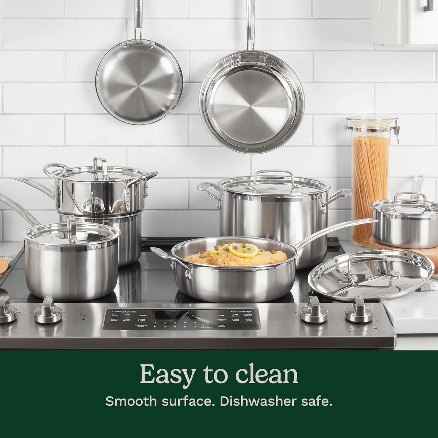 MCPS-12N -12PIECE MULTICLAD PRO TRIPLE PLY STAINLESS  COOKWARE