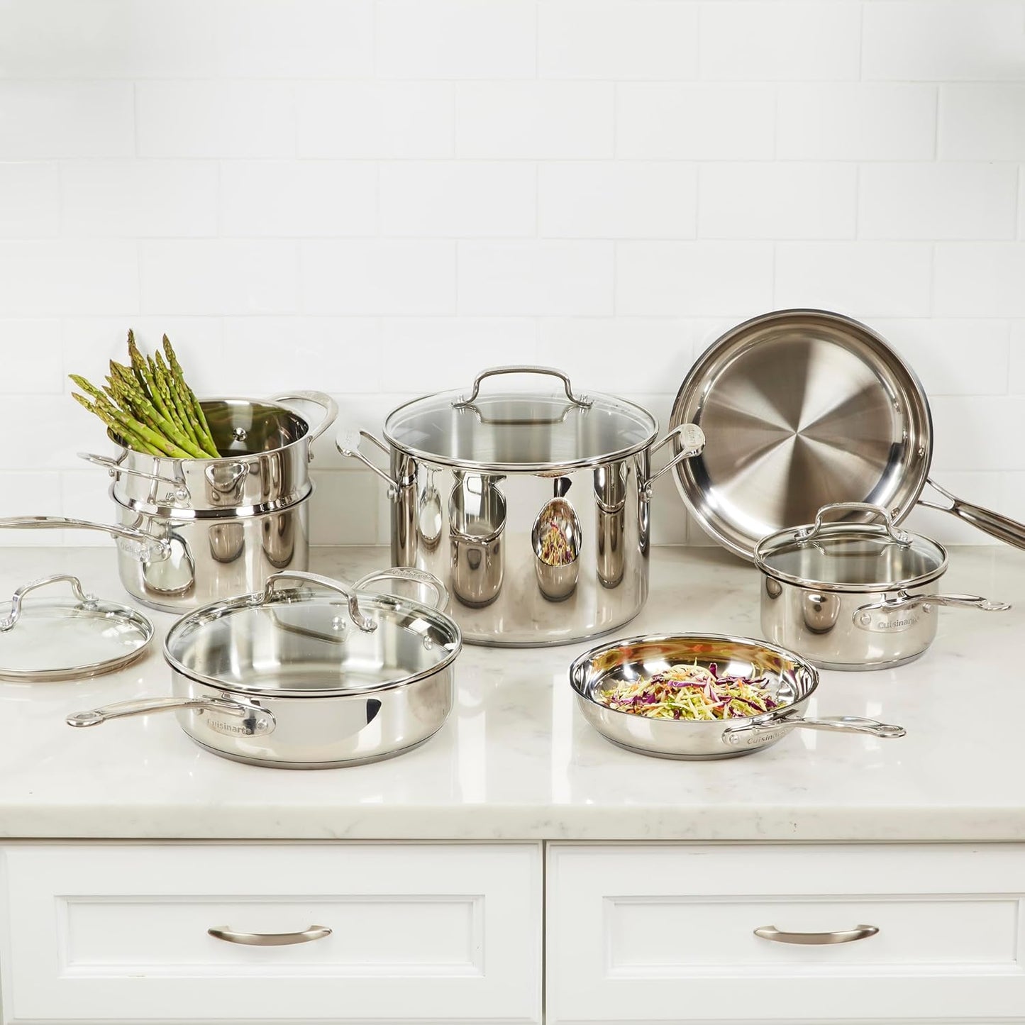 77-11GPH -11PIECE CHEF'S CLASSIC STAINLESS COOKWARE SET