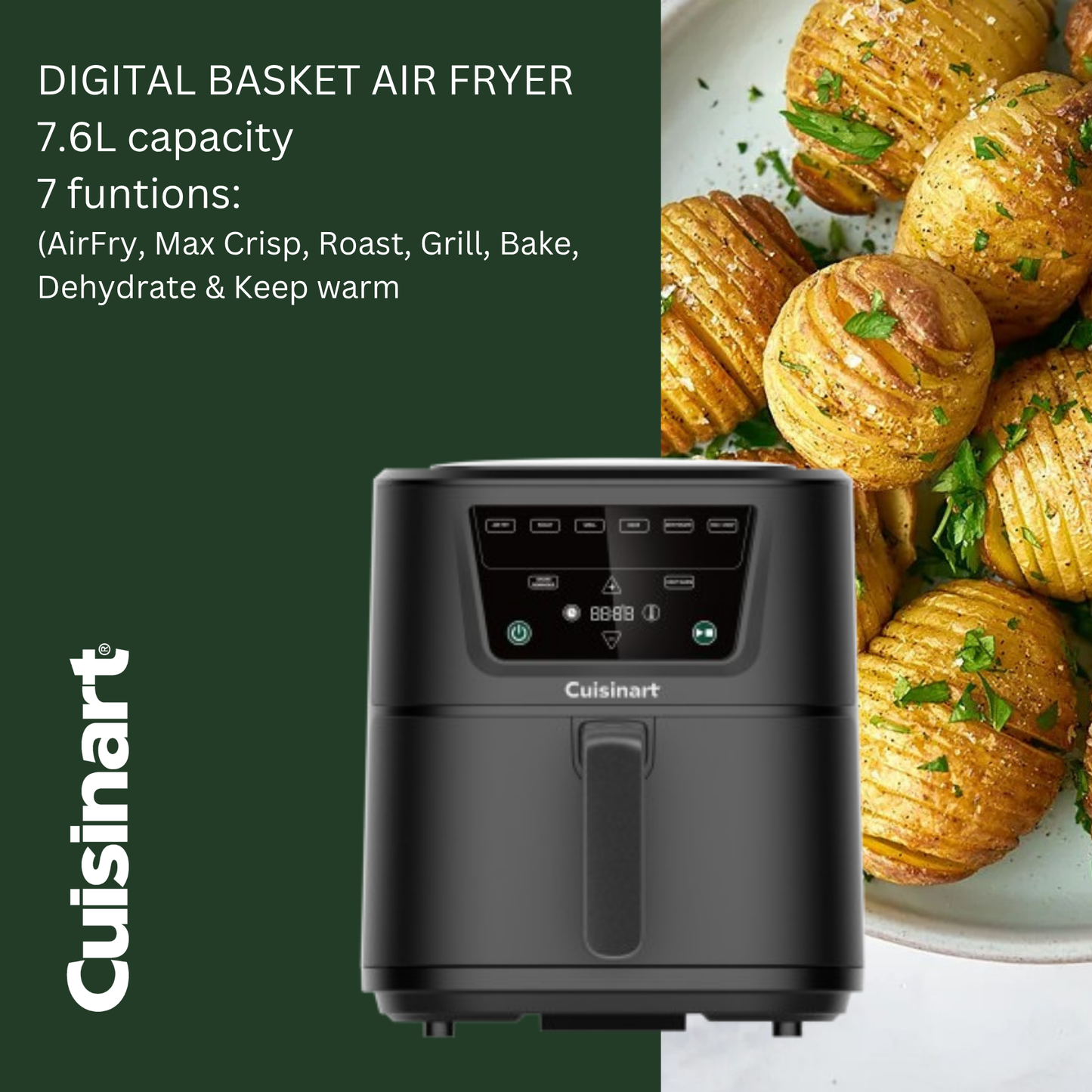 AFS-80BLPH COMPACT MAX AIR FRYER