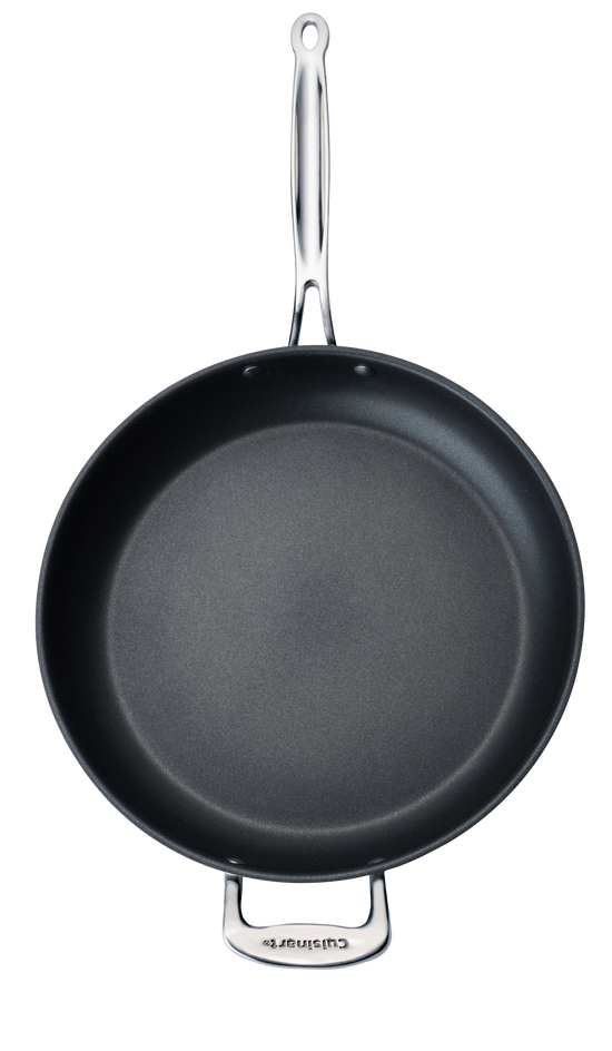 CSS22-30HNSFPC - 12" NONSTICK SKILLET WITH HELPER - FROSTED PEARL