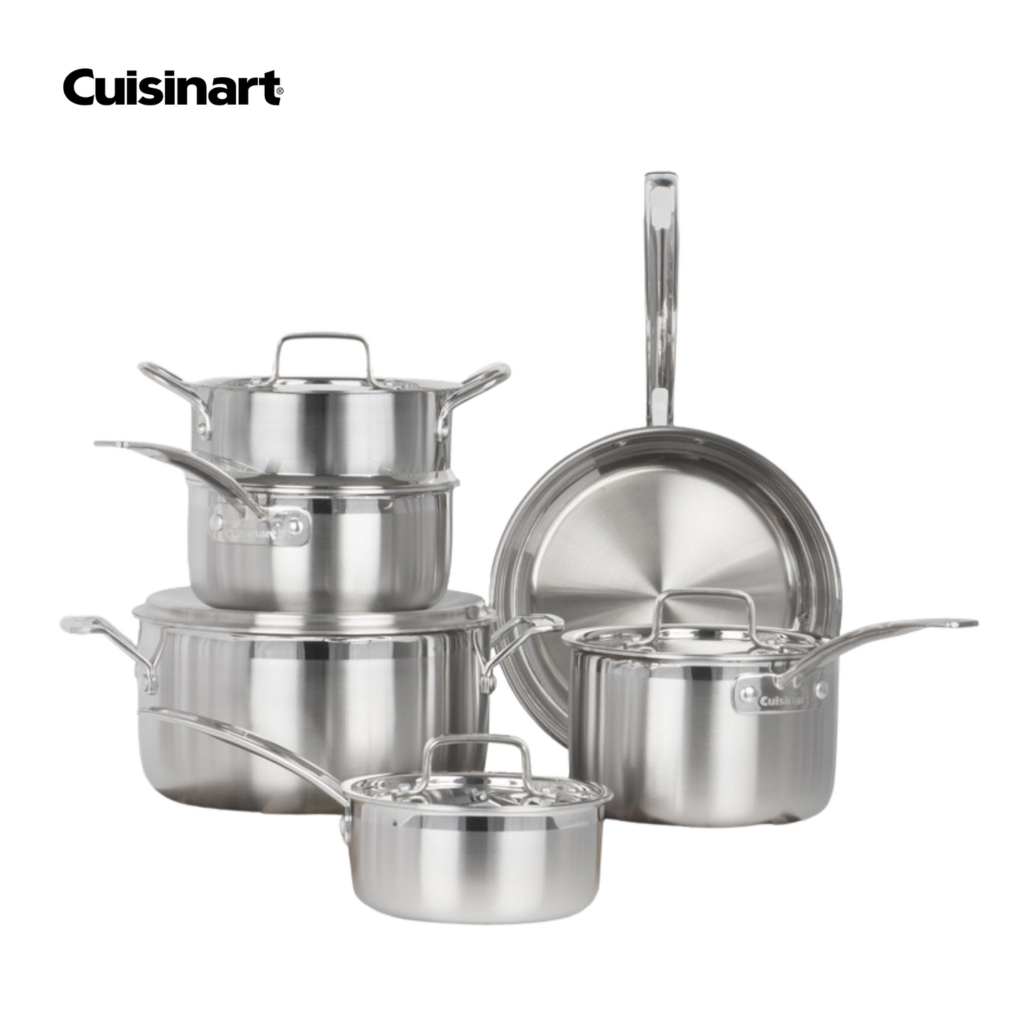 10-PIECE MULTI-CLAD PRO TRIPLE PLY STAINLESS STEEL