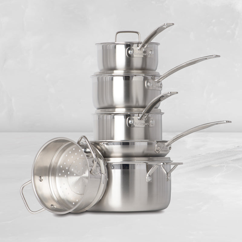 MCP-10C - 10PIECE MULTI-CLAD PRO TRIPLE PLY STAINLESS STEEL