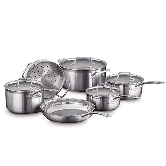 MCP-10C - 10PIECE MULTI-CLAD PRO TRIPLE PLY STAINLESS STEEL