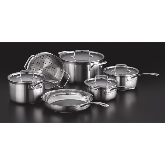 MCP-10C - 10PIECE MULTI-CLAD PRO TRIPLE PLY STAINLESS STEEL